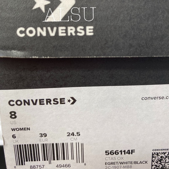 Converse Chuck Taylor AS Canvas Egret W AUTHENTIC - Picture 7 of 8